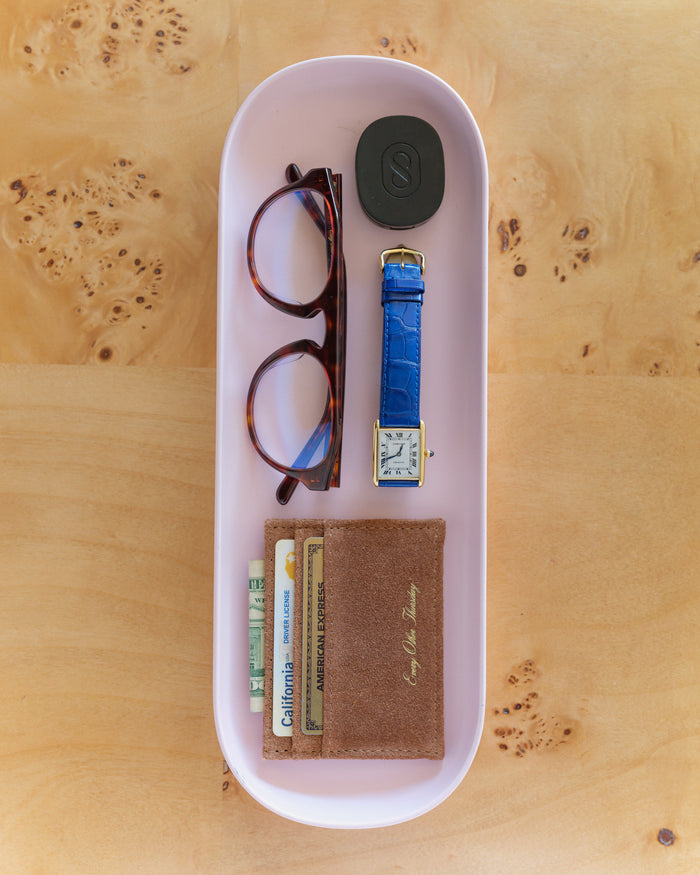Suede Card Holder