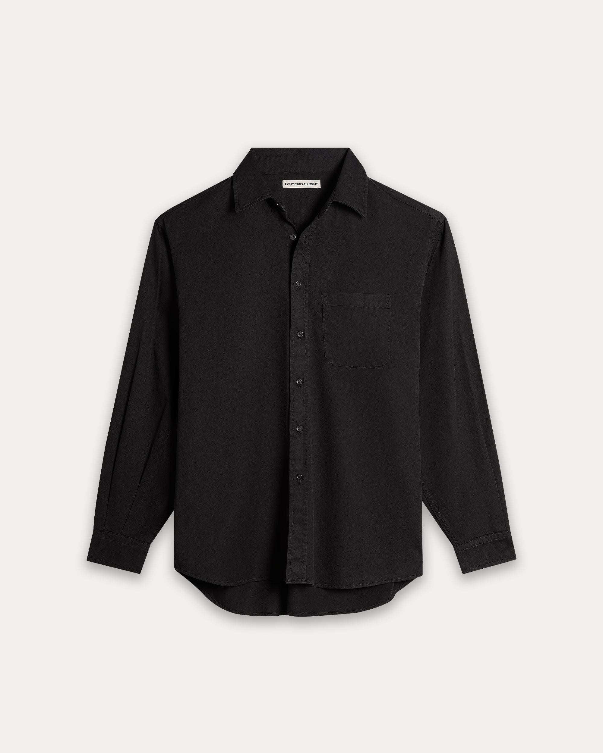 Relaxed Dress Shirt - Black / Medium Relaxed Dress Shirt - Black / Medium