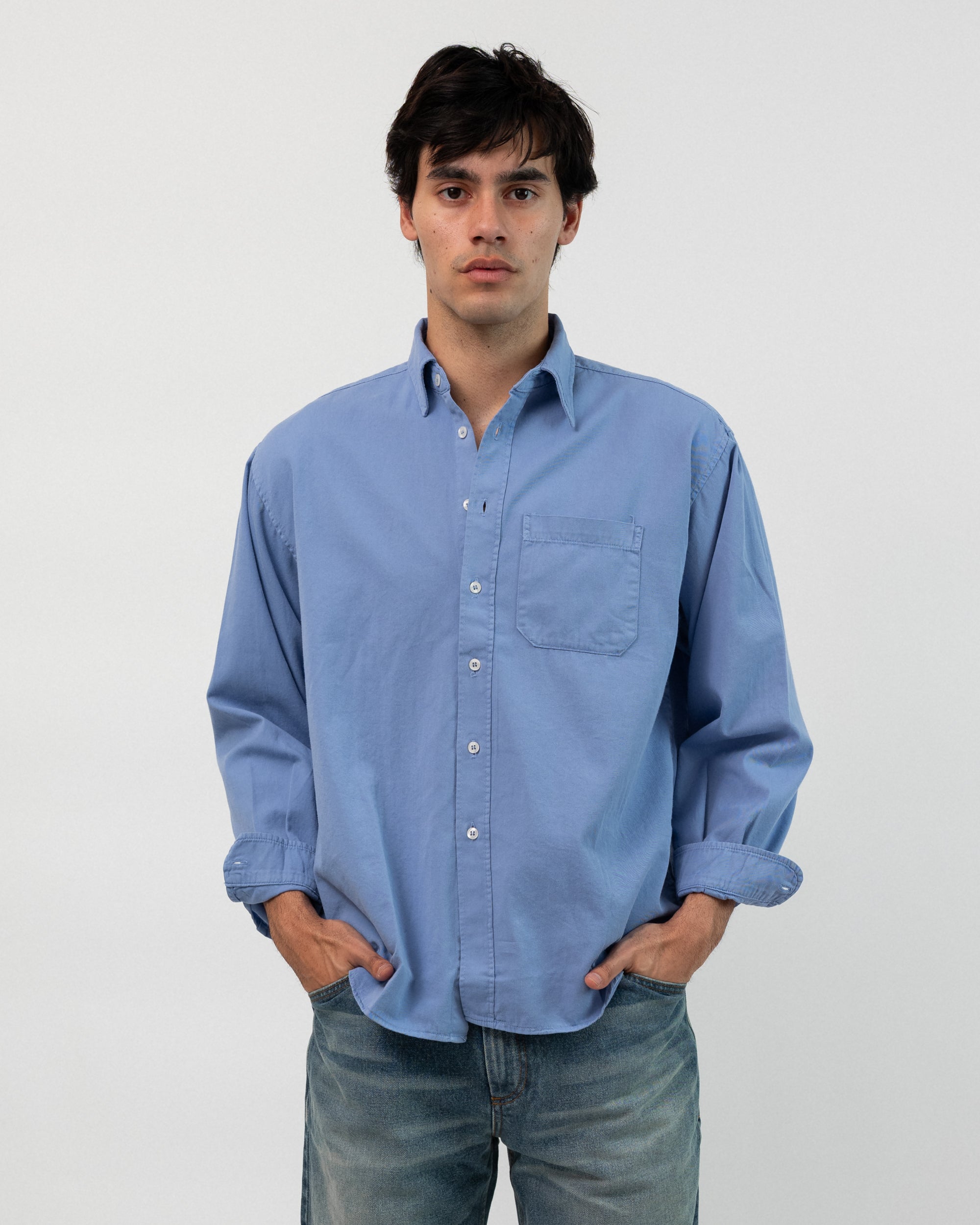 Relaxed Dress Shirt - Black / Medium Relaxed Dress Shirt - Black / Medium