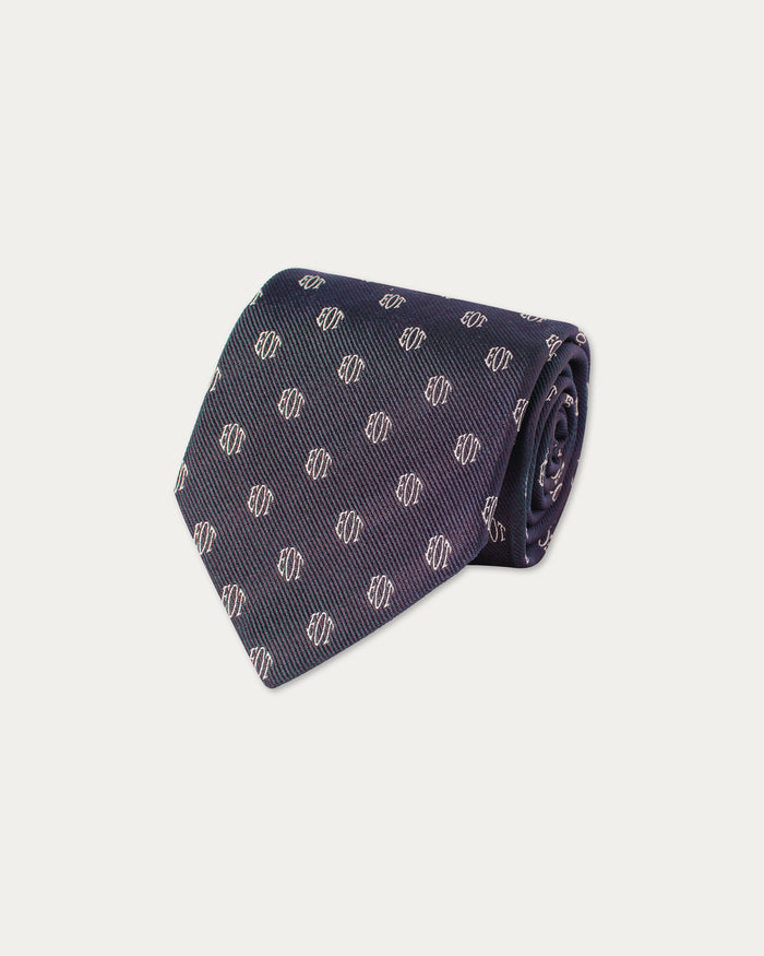 Italian Silk Woven Logo Tie